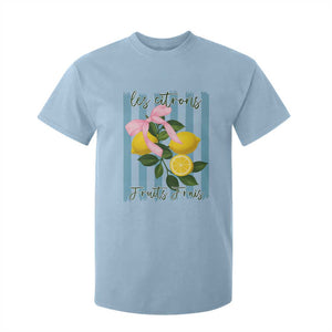 Funny Les Citrons Fruits Frais T Shirt For Kid Summer Lemon Tropical Coquette TS11 Light Blue Print Your Wear