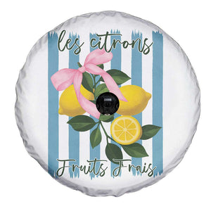 Funny Les Citrons Fruits Frais Spare Tire Cover Summer Lemon Tropical Coquette TS11 Print Your Wear