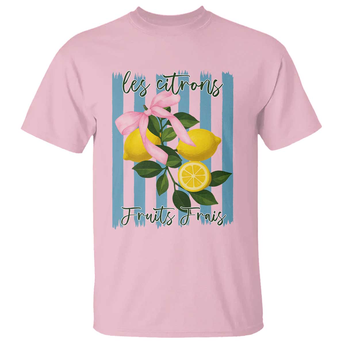 Funny Les Citrons Fruits Frais T Shirt Summer Lemon Tropical Coquette TS11 Light Pink Print Your Wear