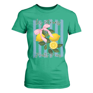 Funny Les Citrons Fruits Frais T Shirt For Women Summer Lemon Tropical Coquette TS11 Irish Green Print Your Wear