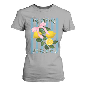 Funny Les Citrons Fruits Frais T Shirt For Women Summer Lemon Tropical Coquette TS11 Sport Gray Print Your Wear