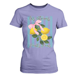 Funny Les Citrons Fruits Frais T Shirt For Women Summer Lemon Tropical Coquette TS11 Violet Print Your Wear