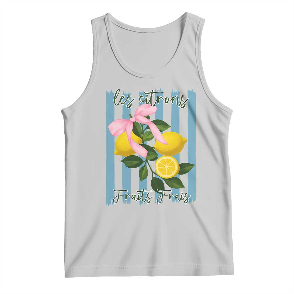 Funny Les Citrons Fruits Frais Tank Top Summer Lemon Tropical Coquette TS11 Ash Print Your Wear