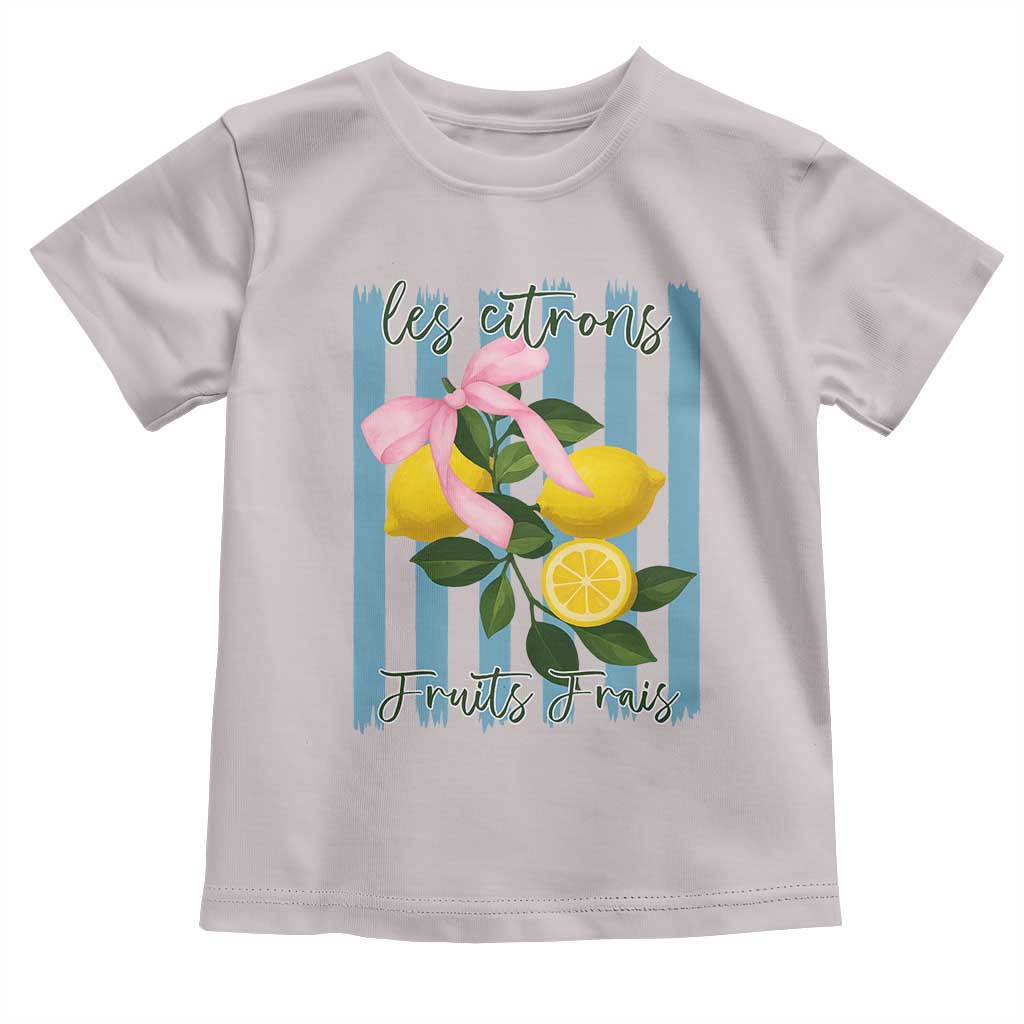 Funny Les Citrons Fruits Frais Toddler T Shirt Summer Lemon Tropical Coquette TS11 Ice Gray Print Your Wear