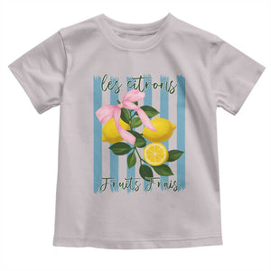 Funny Les Citrons Fruits Frais Toddler T Shirt Summer Lemon Tropical Coquette TS11 Ice Gray Print Your Wear
