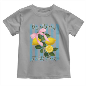 Funny Les Citrons Fruits Frais Toddler T Shirt Summer Lemon Tropical Coquette TS11 Sport Gray Print Your Wear