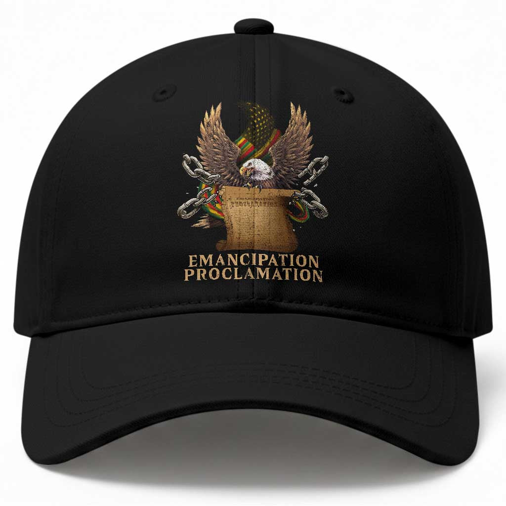 Emancipation Proclamation Baseball Cap Juneteenth End of Slavery Bald Eagle