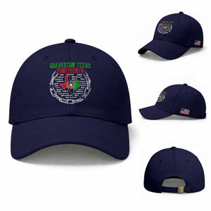 Juneteenth Galveston Texas Baseball Cap Break The Chain Freedom Since 1865