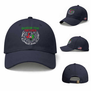 Juneteenth Galveston Texas Baseball Cap Break The Chain Freedom Since 1865