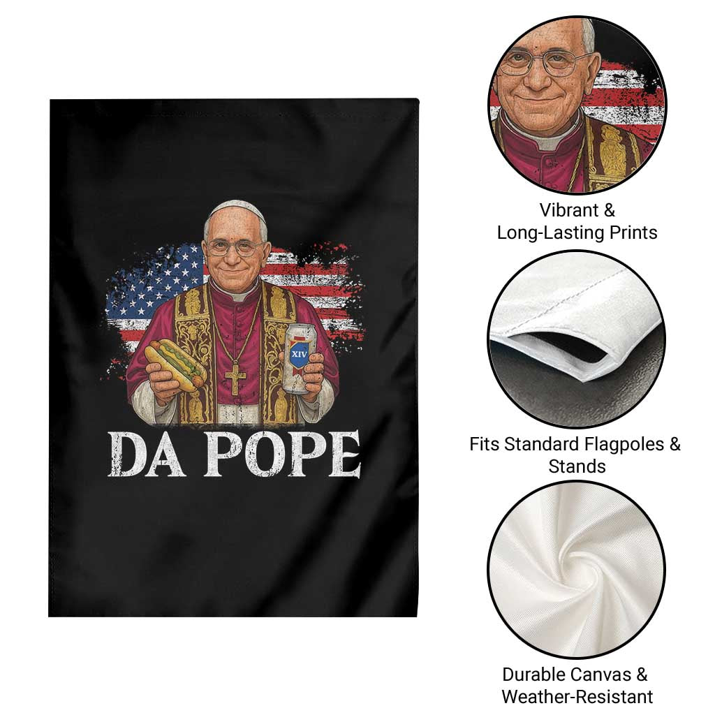 Funny Da Pope America Chicago Leo XIV Garden Flag Hotdog And Beer TS11 Print Your Wear