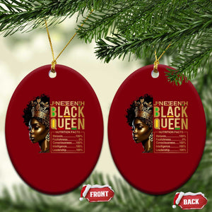 Juneteenth Black Queen Nutritional Facts Ceramic Ornament Afro Melanin Queen TS11 Print Your Wear