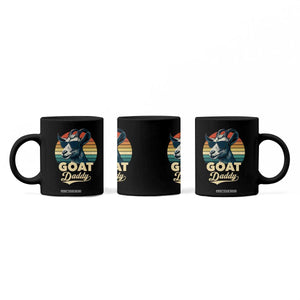 Goat Daddy Coffee Mug Funny Goat Father Retro Vintage TS11 Print Your Wear