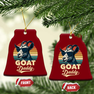 Goat Daddy Ceramic Ornament Funny Goat Father Retro Vintage TS11 Print Your Wear