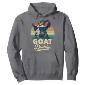 Goat Daddy Hoodie Funny Goat Father Retro Vintage TS11 Charcoal Print Your Wear