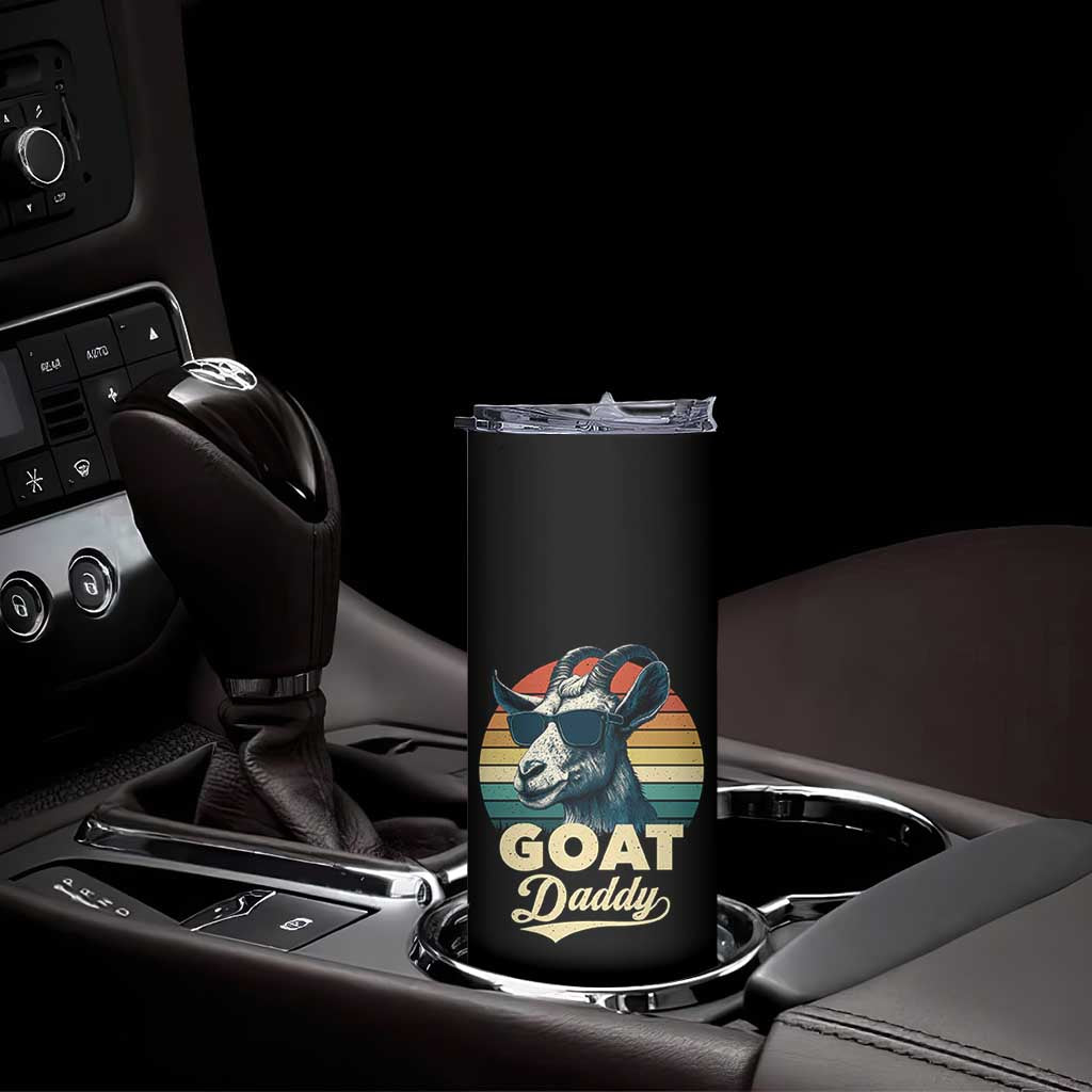 Goat Daddy Skinny Tumbler Funny Goat Father Retro Vintage TS11 Print Your Wear