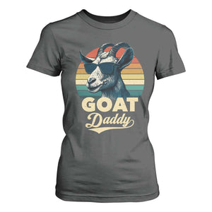 Goat Daddy T Shirt For Women Funny Goat Father Retro Vintage TS11 Dark Heather Print Your Wear