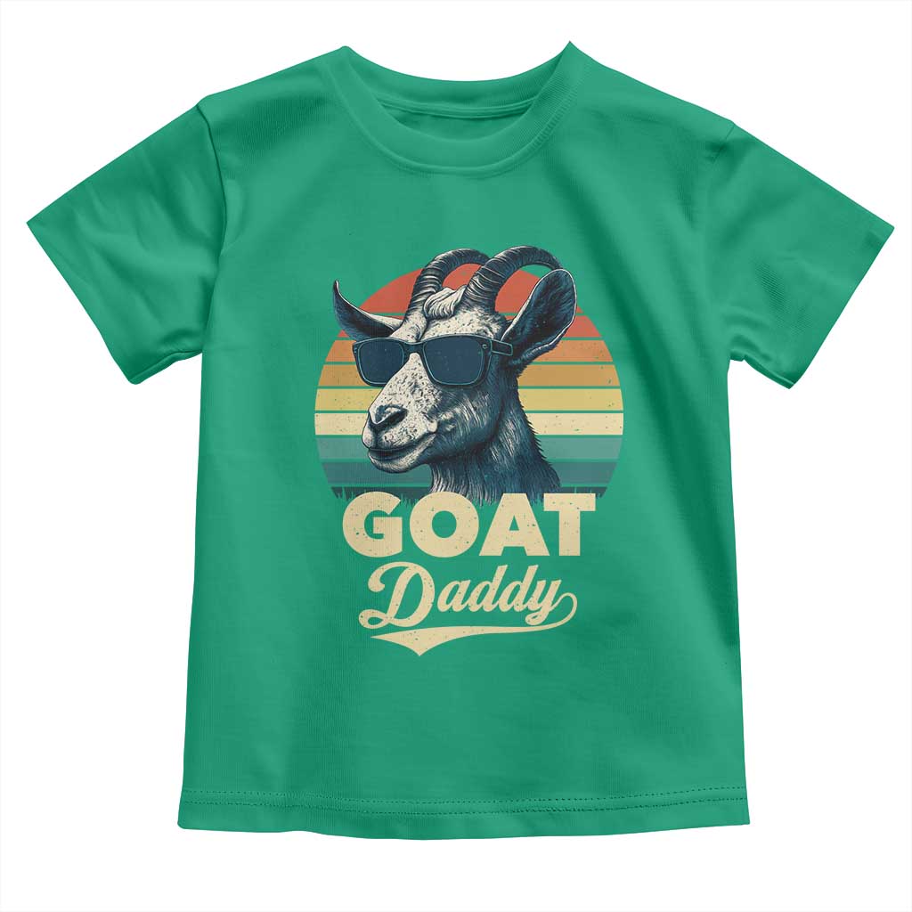 Goat Daddy Toddler T Shirt Funny Goat Father Retro Vintage TS11 Irish Green Print Your Wear