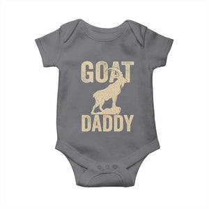 Goat Daddy Baby Onesie Funny Goat Father Vintage TS11 Charcoal Print Your Wear