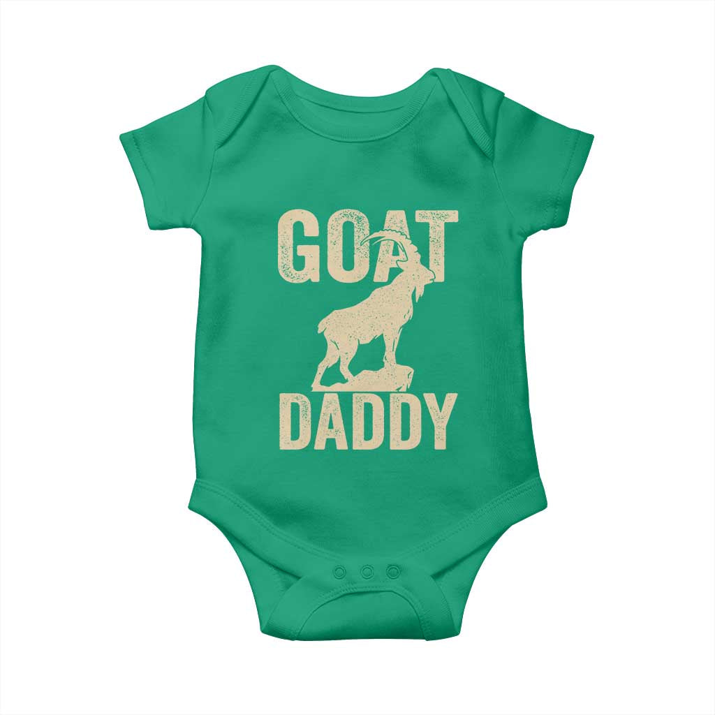 Goat Daddy Baby Onesie Funny Goat Father Vintage TS11 Irish Green Print Your Wear