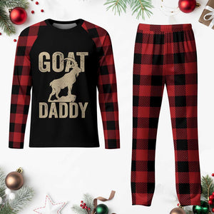 Goat Daddy Plaid Pajama Set Funny Goat Father Vintage TS11 Buffalo Plaid Print Your Wear