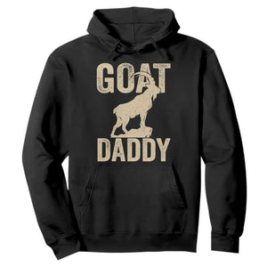 Goat Daddy Hoodie Funny Goat Father Vintage TS11 Black Print Your Wear