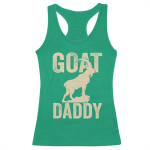 Goat Daddy Racerback Tank Top Funny Goat Father Vintage TS11 Irish Green Print Your Wear