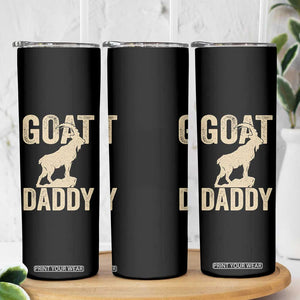 Goat Daddy Skinny Tumbler Funny Goat Father Vintage TS11 Print Your Wear