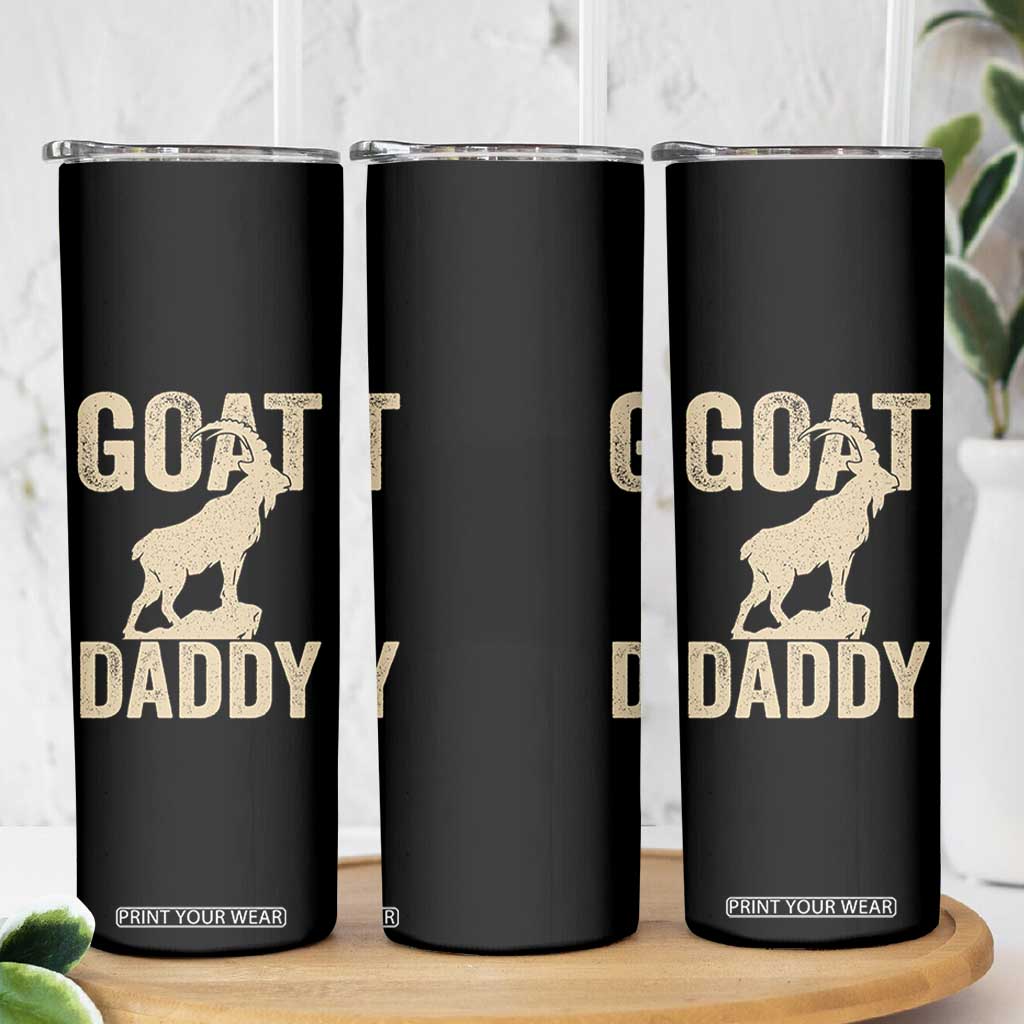 Goat Daddy Skinny Tumbler Funny Goat Father Vintage TS11 Print Your Wear