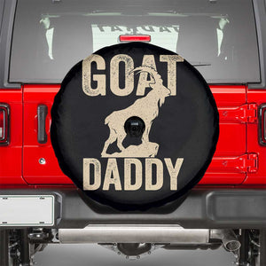 Goat Daddy Spare Tire Cover Funny Goat Father Vintage TS11 Black Print Your Wear