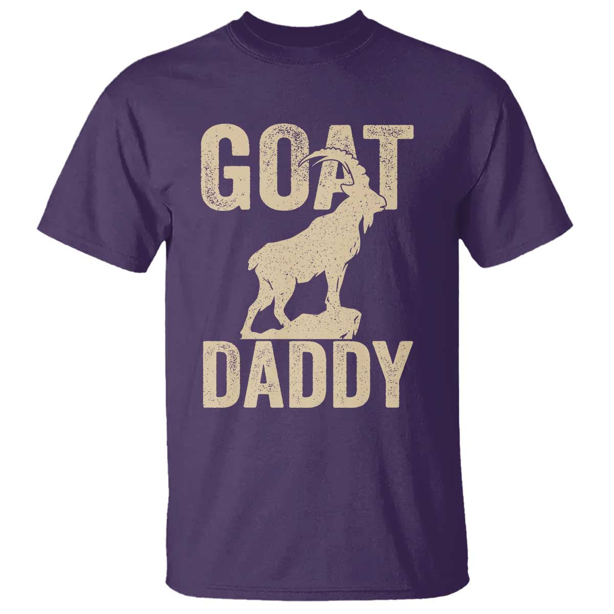 Goat Daddy T Shirt Funny Goat Father Vintage TS11 Purple Print Your Wear