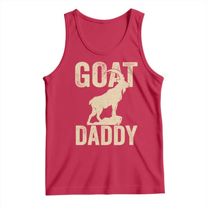Goat Daddy Tank Top Funny Goat Father Vintage TS11 Red Print Your Wear