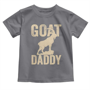 Goat Daddy Toddler T Shirt Funny Goat Father Vintage TS11 Charcoal Print Your Wear
