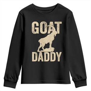 Goat Daddy Youth Sweatshirt Funny Goat Father Vintage TS11 Black Print Your Wear