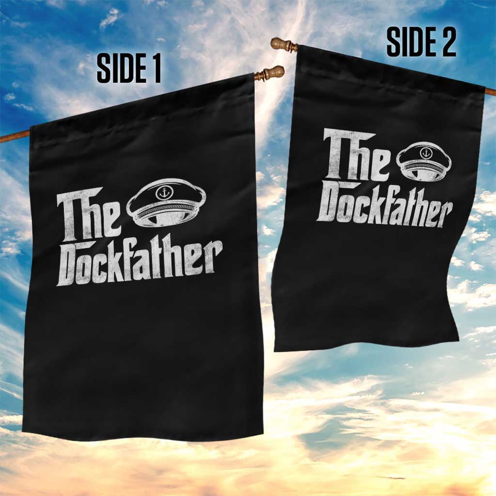 The Dockfather Garden Flag Funny Boat Captain Dad Boating Humor Father's Day TS11 Print Your Wear