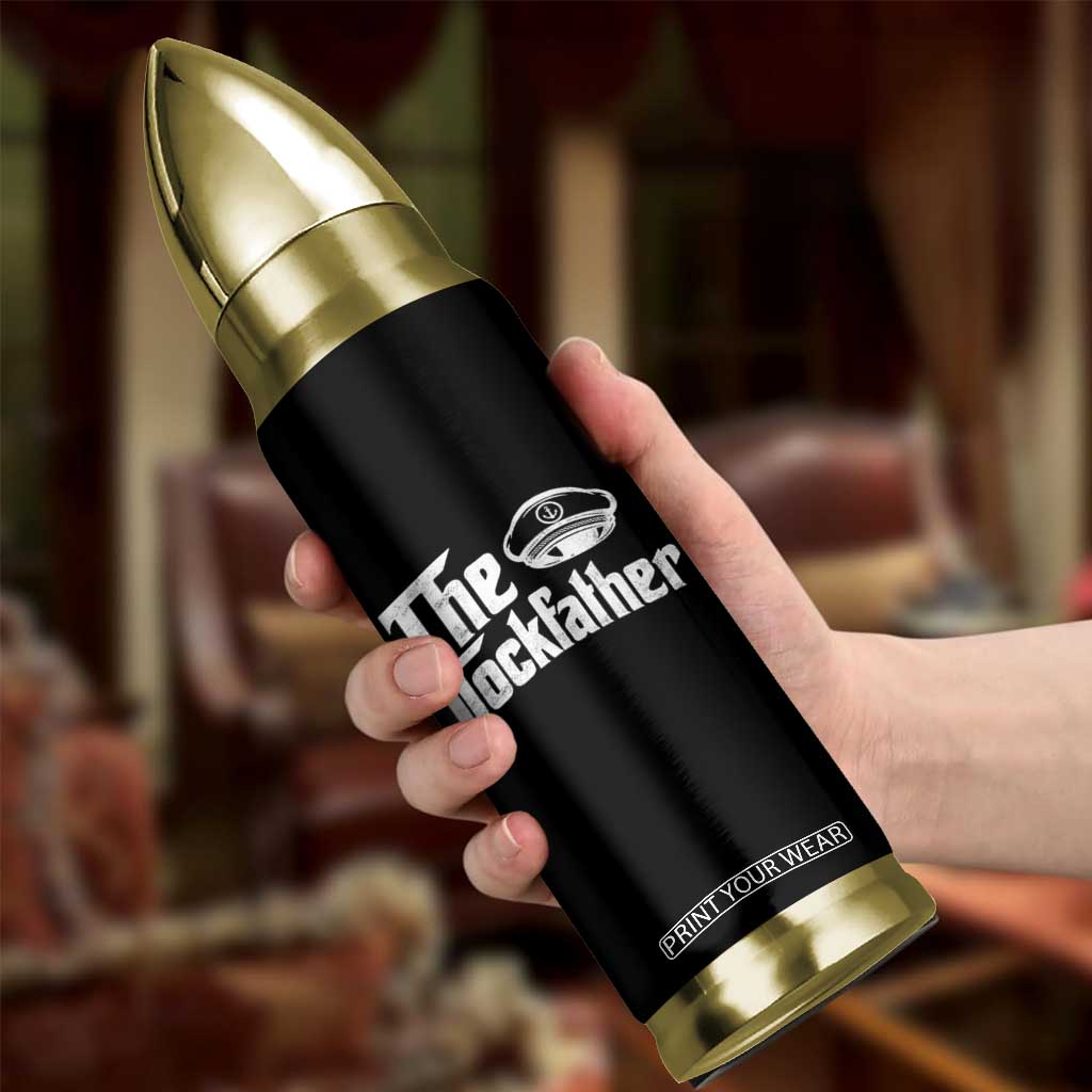 The Dockfather Bullet Tumbler Funny Boat Captain Dad Boating Humor Father's Day TS11 Print Your Wear