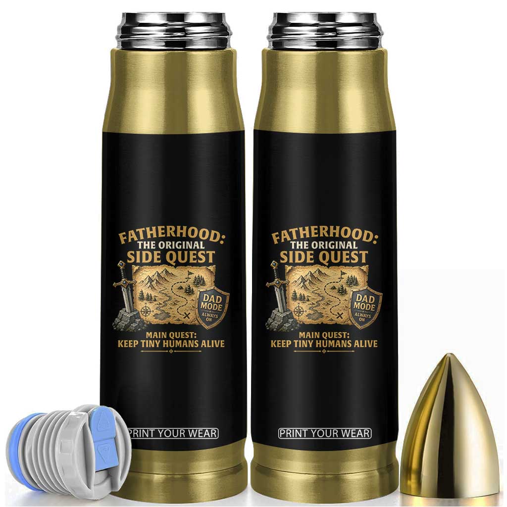 RPG Dad Bullet Tumbler Fatherhood The Original Side Quest Dad Mode D20 Tabletop Games TS11 Black Print Your Wear