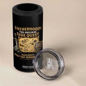 RPG Dad 4 in 1 Can Cooler Tumbler Fatherhood The Original Side Quest Dad Mode D20 Tabletop Games TS11 Print Your Wear