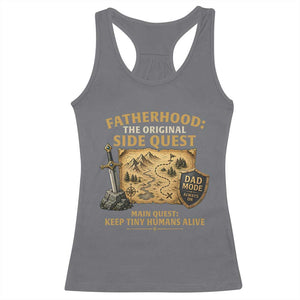 RPG Dad Racerback Tank Top Fatherhood The Original Side Quest Dad Mode D20 Tabletop Games TS11 Charcoal Print Your Wear