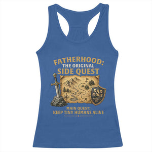RPG Dad Racerback Tank Top Fatherhood The Original Side Quest Dad Mode D20 Tabletop Games TS11 Royal Blue Print Your Wear
