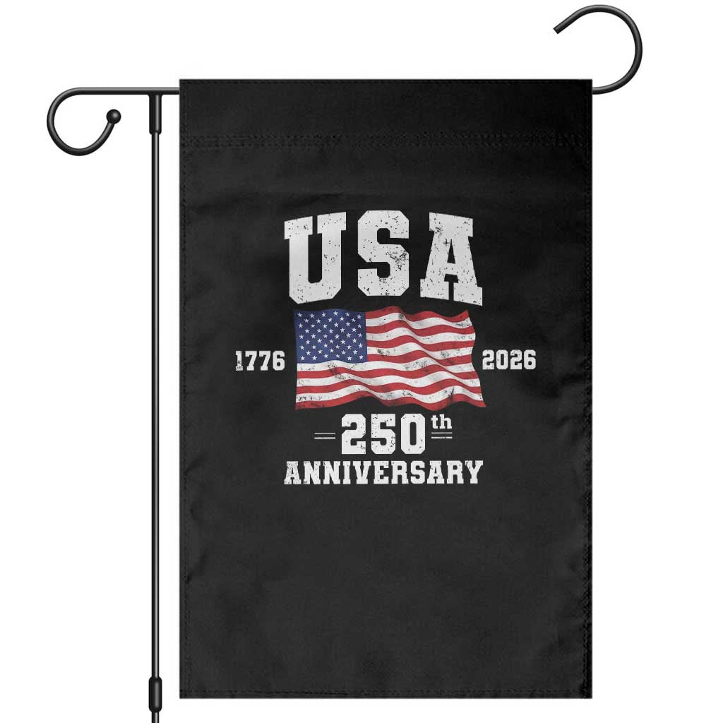 250th Anniversary USA 4th of July America US Flag Patriotic Garden Flag TS11 Black Print Your Wear