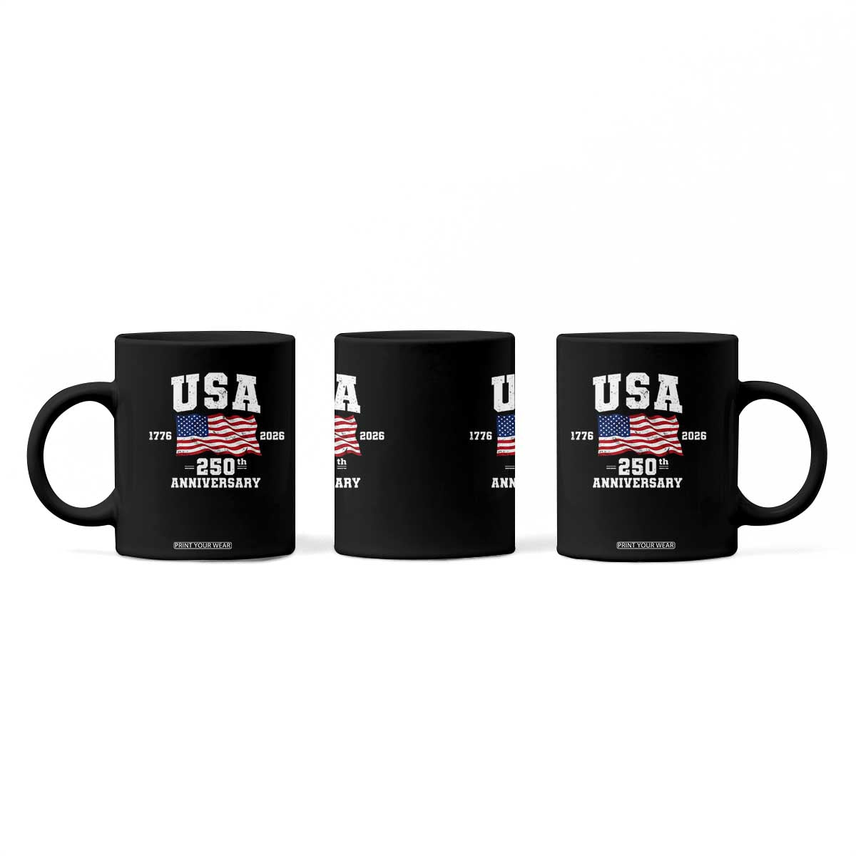 250th Anniversary USA 4th of July America US Flag Patriotic Coffee Mug TS11 Print Your Wear