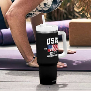 250th Anniversary USA 4th of July America US Flag Patriotic Tumbler With Handle TS11 Print Your Wear