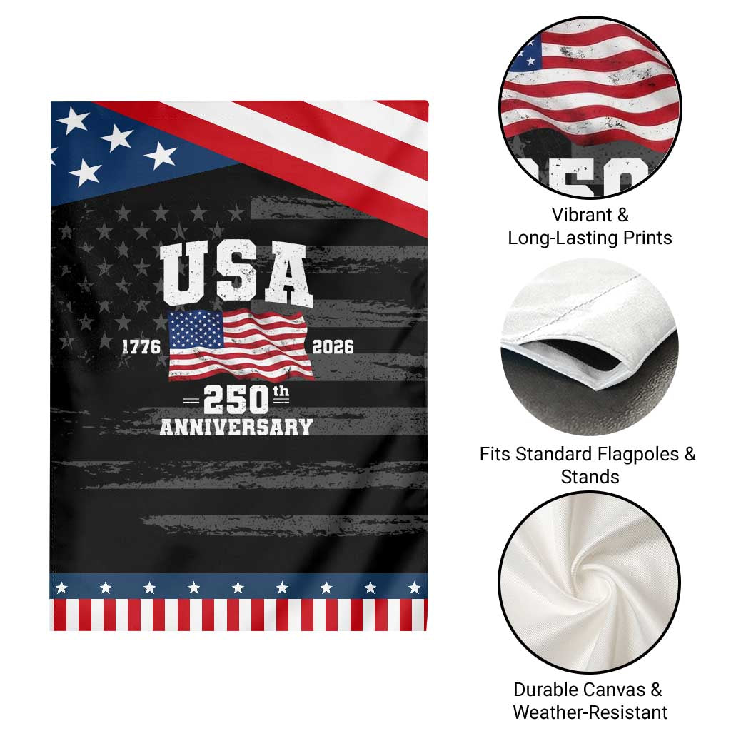 250th Anniversary USA 4th of July America US Flag Patriotic Patriotic Garden Flag TS11 Print Your Wear