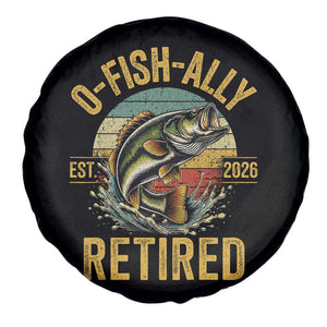 Fishing Retirement Spare Tire Cover O Fish Ally Retired 2026 Fisherman Gifts TS11 Print Your Wear