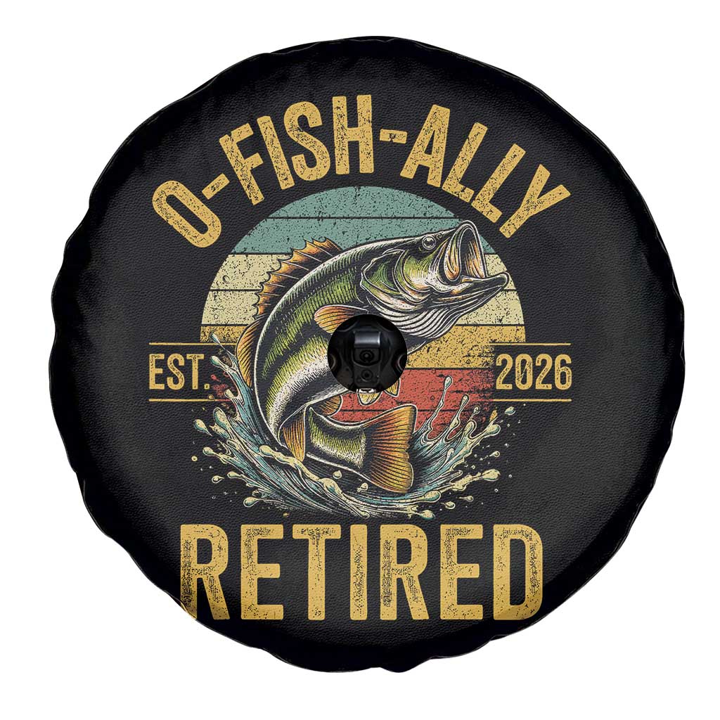 Fishing Retirement Spare Tire Cover O Fish Ally Retired 2026 Fisherman Gifts TS11 Print Your Wear