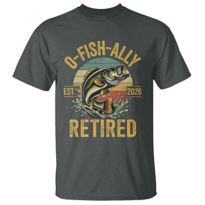 Fishing Retirement T Shirt O Fish Ally Retired 2026 Fisherman Gifts TS11 Dark Heather Print Your Wear