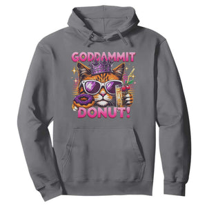 Funny Goddammit Cat Princess Meme Hoodie Cartoon Style
