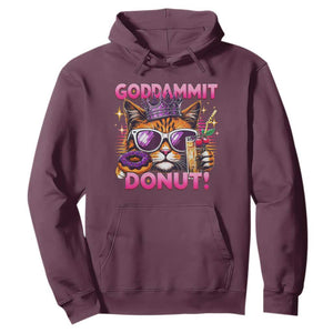 Funny Goddammit Cat Princess Meme Hoodie Cartoon Style