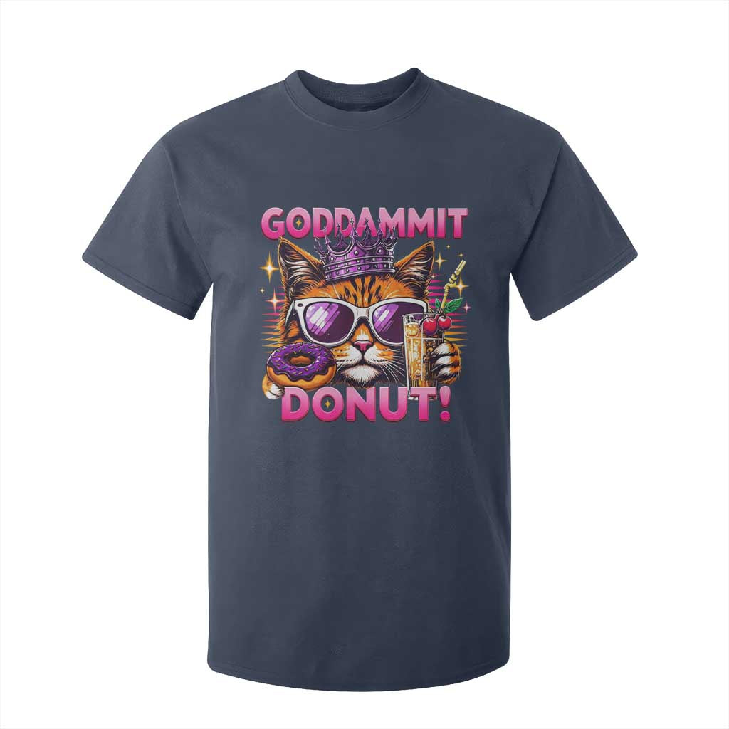 Funny Goddammit Cat Princess Meme T Shirt For Kid Cartoon Style