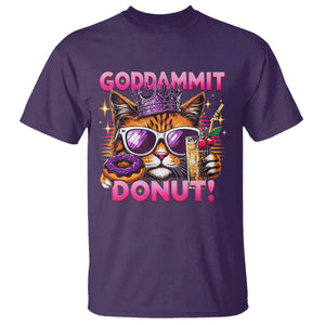 Funny Goddammit Cat Princess Meme T Shirt Cartoon Style TS11 Print Your Wear